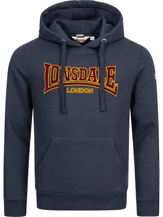 Lonsdale Φούτερ με Κουκούλα Navy