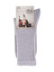 Dal 101 Men's Solid Color Socks Gray