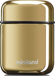 Miniland Baby Food Thermos Deluxe Mini Stainless Steel Gold 280ml