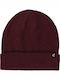Beanie Unisex Σκούφος με Rib Πλέξη σε Μπορντό χρώμα