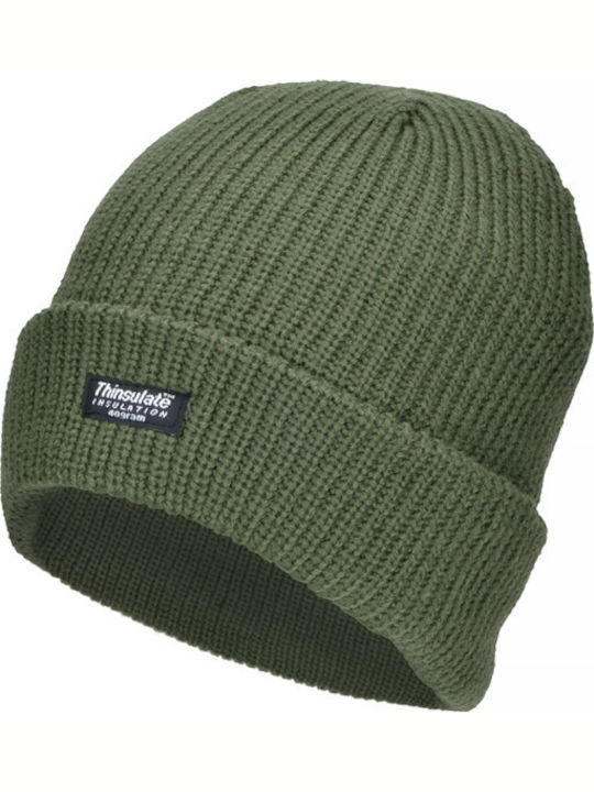 Beanie Ανδρικός Σκούφος σε Χακί χρώμα