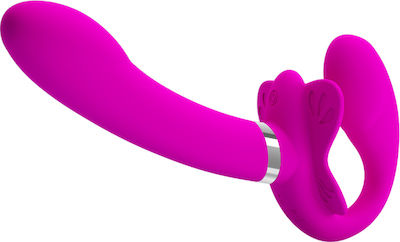 Pretty Love Valerie Strapless Strap On with Dildo 19.5cm with Vibration Fuchsia