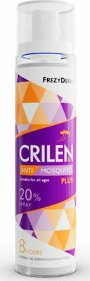 Frezyderm Crilen Anti Mosquito Plus 20% Inodorous Insektenabwehrmittel Emulsion in Spray Geeignet für Kinder 100ml