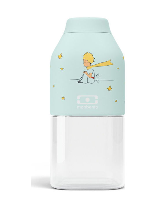 Monbento Positive S Le Petit Prince Planet Bottle Water Plastic with Screw Cap Light Blue 330ml