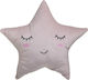 Click Διακοσμητικά Μαξιλάρια Κούνιας "Αστέρι" Ροζ 40x40cm 4τμχ