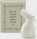 Synchronia Decorative Animal made of Ceramic Bunny 4.5x3.4x3.4cm 1pcs