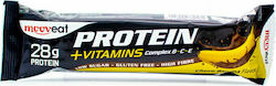 Mooveat Protein +Vitamins Μπάρα με 28gr Πρωτεΐνης & Γεύση Σοκολάτα Μπανάνα 80gr