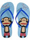 Șlapi pentru copii Flip Flops Albastre Paul Frank Summer Vibes