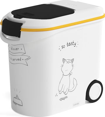 Curver So Tasty Kunststoff Futterbehälter für Katzen Weiß 12kg 241097