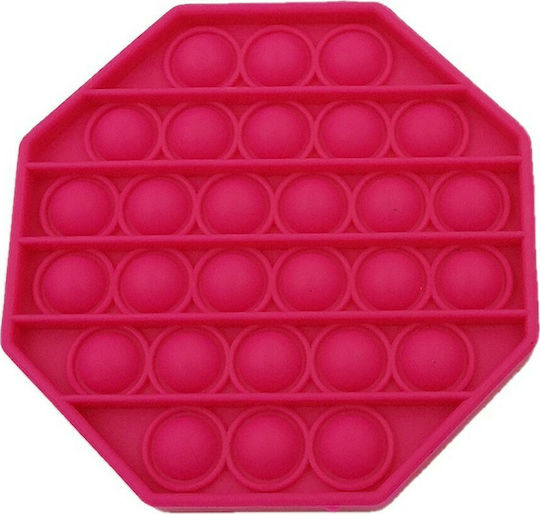 Pop It Fidget Octogonal Din Silicon Roșu