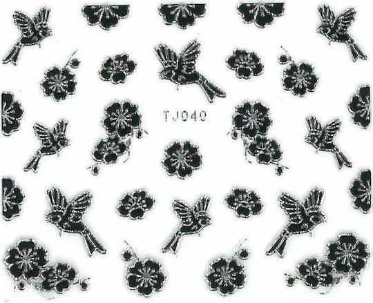 UpLac Stickers with Design,art stickers for Nails in Black Color
