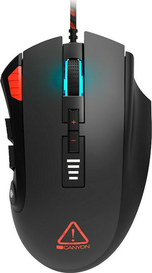 Canyon Merkava RGB Gaming Ποντίκι 12000 DPI Μαύρο