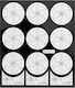 UpLac Stencil Holo 317 Briefmarken für Nägel in Weiß Farbe