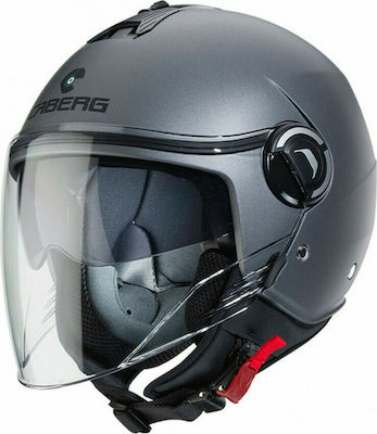 Caberg Riviera V4 Jet Helmet 91 Matt Gun metal CAB000KRA525