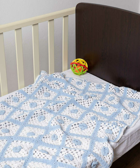 Silk Fashion Blanket Nursery Swaddling Blankets Knitted White 75x100cm