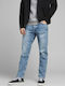 Men's Jeans Pants with Relaxed Fit Light Blue