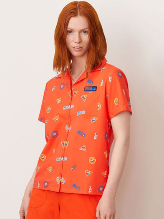 Fila Confetti Women's Short Sleeve Shirt Orange