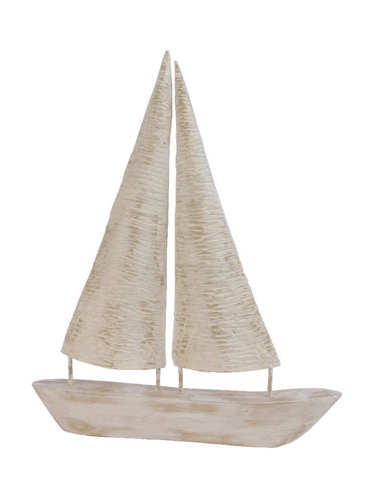 Kaemingk Wooden Miniature Ship 46x5x54.5cm