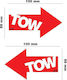 Simoni Racing Car Stickers ''TOW'' 10 x 5.8cm i...