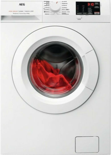 AEG L6WBJ68WG Πλυντήριο-Στεγνωτήριο Ρούχων 8kg/4kg Ατμού 1600 Στροφές