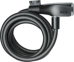 AXA Resolute 8-180 Κλειδαριά Ποδηλάτου Κουλούρα με Κλειδί Μαύρη