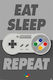 Pyramid International Παιδική Αφίσα Eat Sleep Snes Repeat 61x91.5εκ.