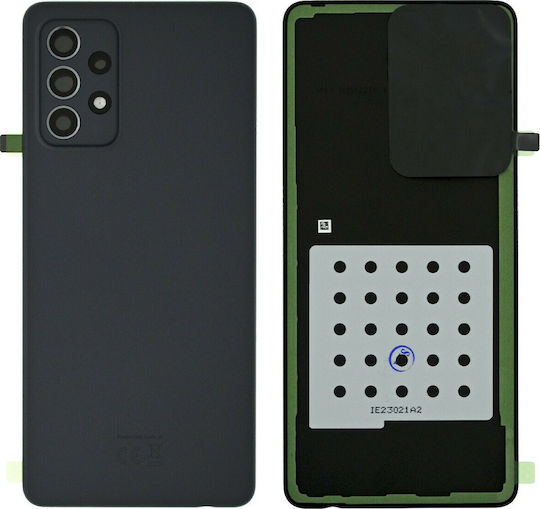 Samsung Καπάκι Μπαταρίας Μαύρο για Galaxy A72