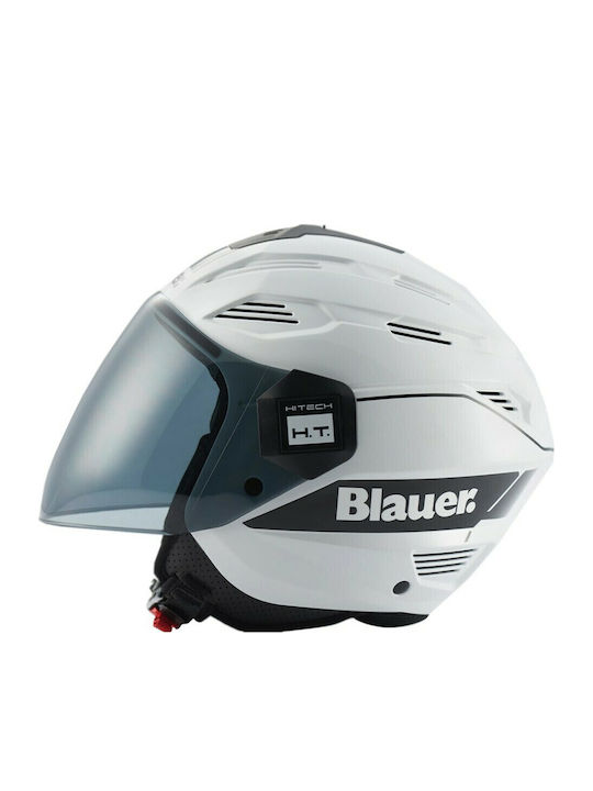 brat motorcycle helmet Blauer H.T. Brat H116 White-Black Motorcycle Helmet Jet ECE 22.05 1000gr  12CBKHU01035-H00023-H116