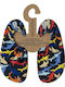 Colored Sharks Children's Beach Shoes Navy Blue