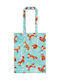 Ulster Weavers Fox Πλαστική Τσάντα για Ψώνια σε Γαλάζιο χρώμα