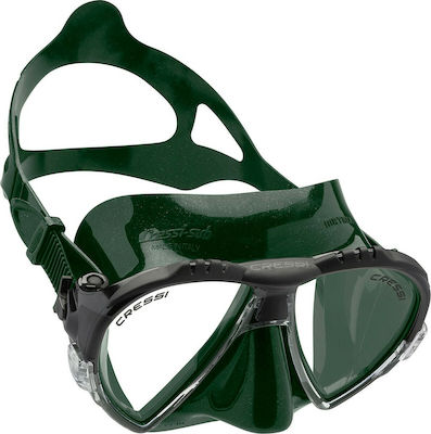 CressiSub Silicone Diving Mask Matrix Πράσινη Green