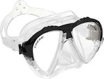 CressiSub Silicone Diving Mask Matrix Clear Frame Black Black