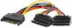 Lanberg 15-Pin Sata - 15-Pin Sata Kabel 0.15m Mehrfarbig (CA-SASA-10CU-0015)