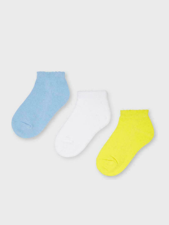 Mayoral Kids Ankle Socks Light Blue 3 Pair