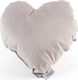 Joma Home Crib Decorative Pillow Velutto Heart Gray 30x30cm