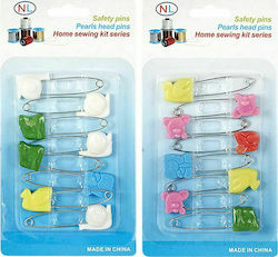 Sewing Safety Pins Σετ Ασφαλείας 8τμχ 5cm (Διάφορα Χρώματα)