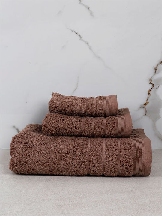 Sunshine Bath Towel Set 3pcs Chimbouri 8 Mocha ...