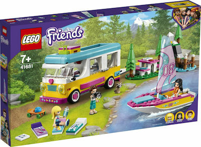 Lego Prieteni Forest Camper Van and Sailboat pentru 7+ ani