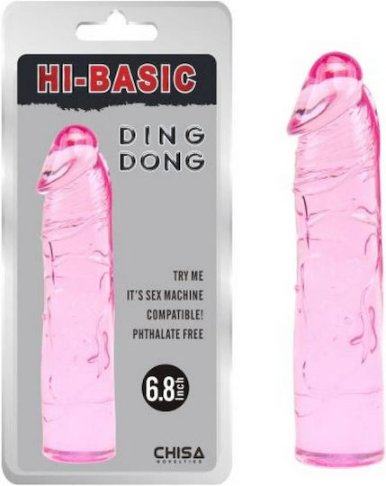 Chisa Novelties Hi-Basic Ding Dong Реалистично дилдо Розов 17см