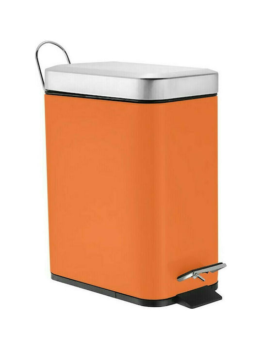 Casetti BAN602 Metallic Toilet Bin 5lt Orange