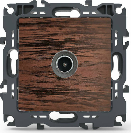Aca Prime TV Antenna Socket Terminal in Brown color 1000114006