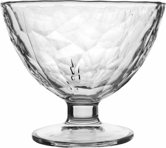 Uniglass Ice Cream Serving Bowl Round Glass Transparent with Diameter 9.9cm