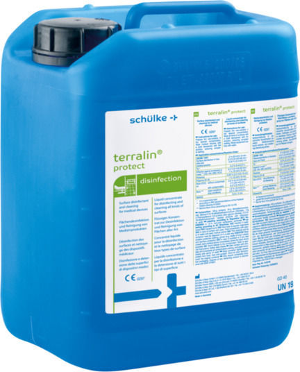 Schulke Terralin Protect Profesional Lichid Vâscos de Curățare de Utilizare Generală cu Acțiune de Dezinfectare 1x5l