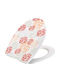 Wirquin Plastic Soft Close Toilet Seat Coral 16441 45cm