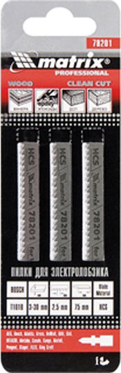 MTX T101B Blade for Wood 75mm 3pcs