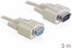 DeLock Καλώδιο RS232 9-pin male σε RS232 9-pin female 3m Λευκό