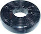 Gembird Flat Telephone Cable Unterminated 100m Black (TC1000S-100M-B)