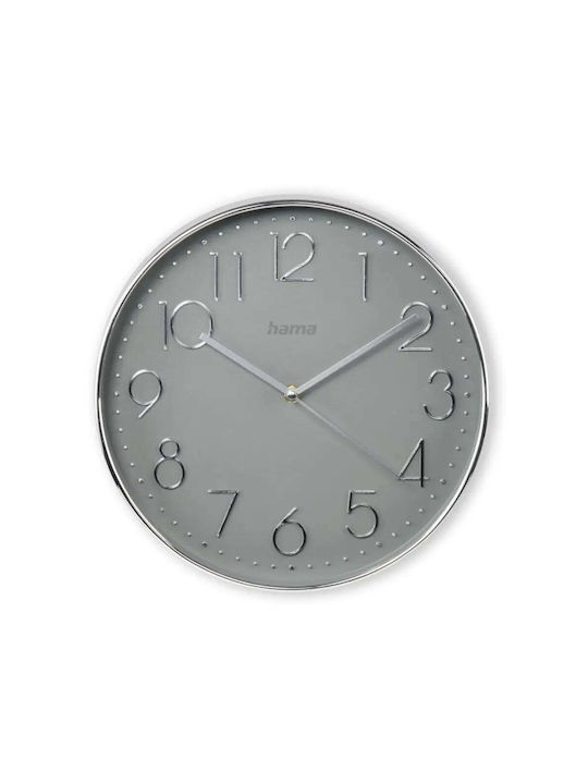 HAMA Ceas de Perete Plastic Silver Grey Ø30cm