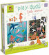 Παιδικό Puzzle Play Dudu - Βρες τα Ζωάκια 18pcs για 2+ Ετών Ludattica