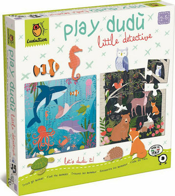 Puzzle pentru Copii Play Dudu - Βρες τα Ζωάκια pentru 2++ Ani 18buc Ludattica